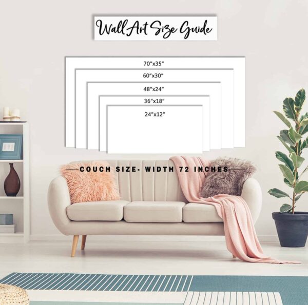 ToeFishArt 60x30 Sizing Guide. Original, custom, personalized wall decor signs. Canvas, Wood or Metal. Rustic modern farmhouse, cottagecore, vintage, retro, industrial, Americana, primitive, country, coastal, minimalist.
